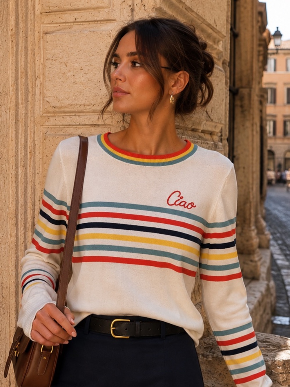 Time and Tru embroidered sweater